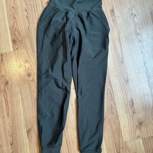 Dark Gray High-Waisted Joggers